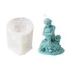 QX2E Silicone Mold Large Oceanid Mermaid Resin Mould DIY Shell Conch Soap Mold