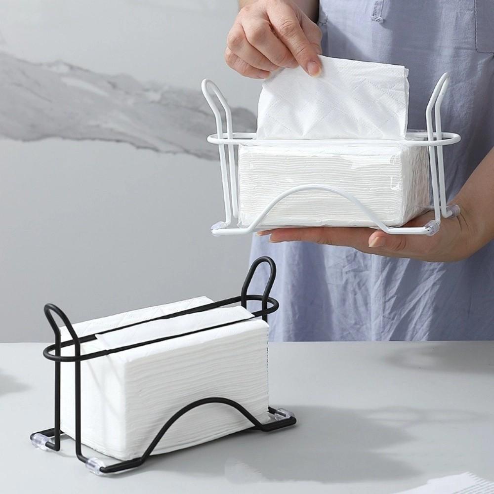 Paper Holder Kitchen Removable Storage Rack Portable Minimalist Anti-Rust Vertical Napkin Holder Space Saving Household