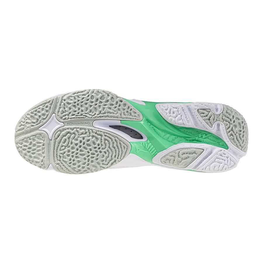 Mizuno Wave Lightning Z8 White Black Frozen Emerald Unisex Sneakers V1GA240016