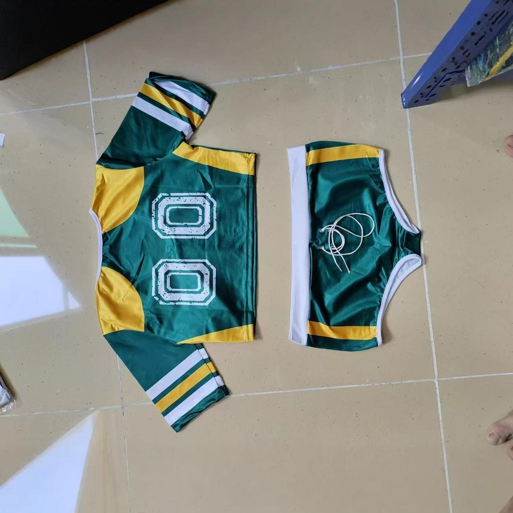 Sexy cheerleading costume, football baby split cheerleading costume suit, hot party jersey