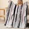 Cozy Soft Flannel Striped Blanket Breathable Lightweight for Home & Office, All Seasons | Halloween & Christmas Use