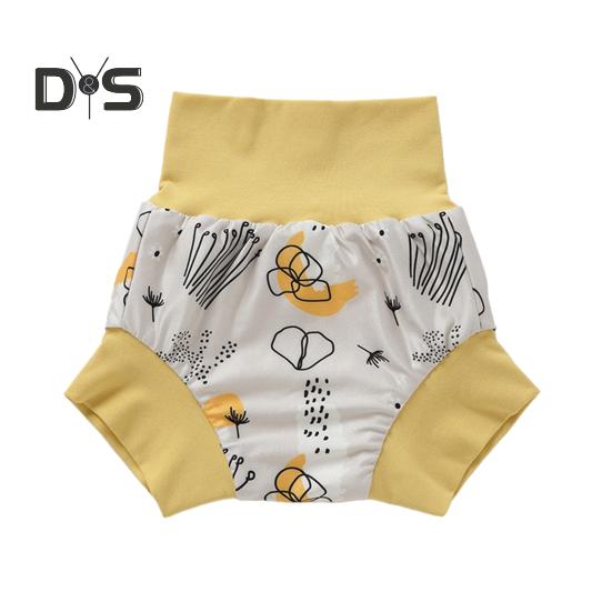 Baby Swimming Trunks 3-Layer Protection Urine Cushion Towel Washable Reusable Elastic Waist Baby Swim Shorts