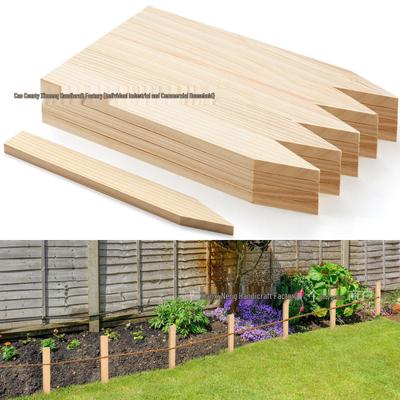 Wooden Garden Picket Fence Stake for Plant Support and Boundary Marking