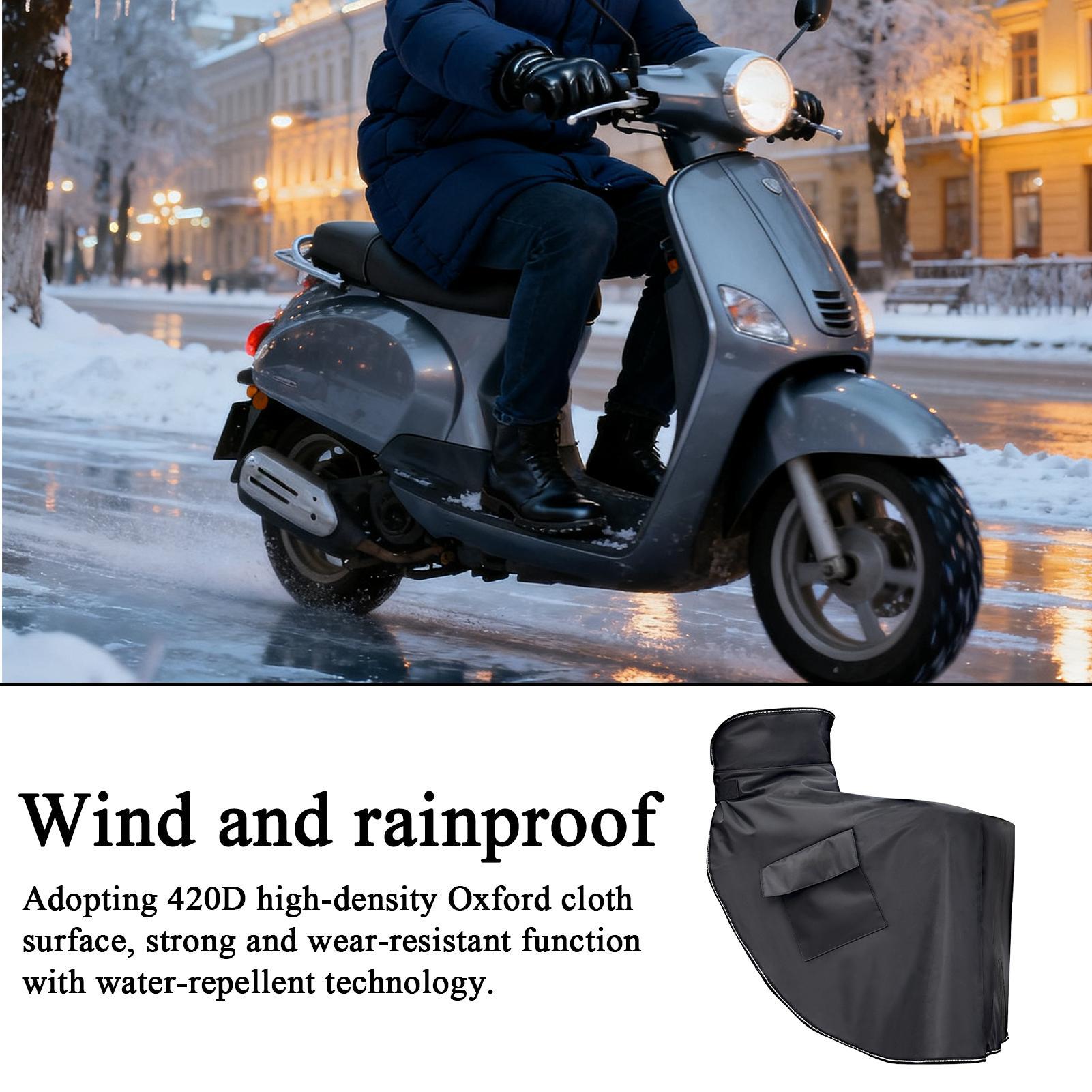 

Winter Scooter Apron Windproof Waterproof Warm Scooter Leg Blanket E-Bike Apron Blanket Protector For Winter Drive Snowy Day Mud CHINA