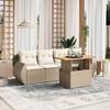 VidaXL Garden Lounge Set with Cushions 5 Pcs, Patio Sofas, Patio Furniture Set, Outdoor Furniture, Beige 3272073