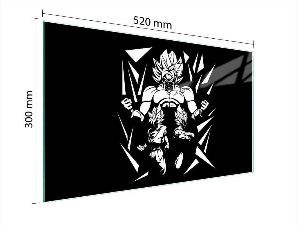 SZKLANA DESKA DO KROJENIA 52x30 ANIME