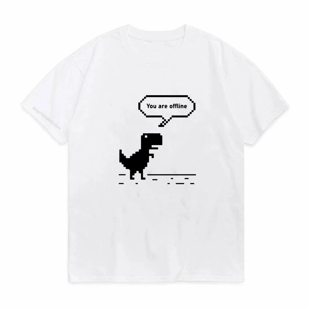 Unisexs You Are Offline Print TShirt Unisex Oversized Short Sleeve Tops For Spring Summer Causal Loose Tees Tops S