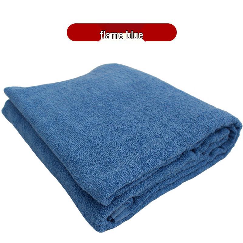 Flame Blue Cotton Towel Quilt