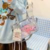 Transparent Ita Bag For Anime Fans Cute Jk Style Crossbody Bag With Clear Window Display Pins Women Versatile Shoulder Handbag