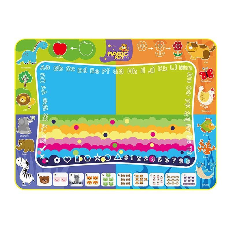 Children's Magic Water Canvas Doodle Mat - Large 120x90cm Educational Drawing Toy
