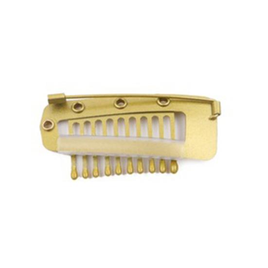 5Pcs Wig Clip with Safety Pin 10-Teeth Hair Extension Snap Clip Heavy Duty Metal Invisible Wig Securing Comb Chunni Dupatta Setting Clip