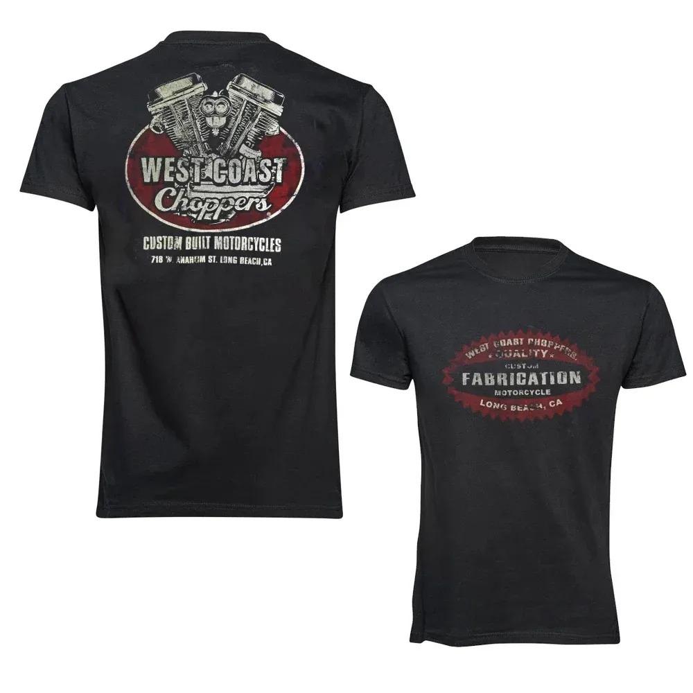 2026 Summer Fashion Tee Men Women Cotton West Coast Choppers Print Shirt Casual Short Sleeve Oneck Shirt Vintage Clothing Tee