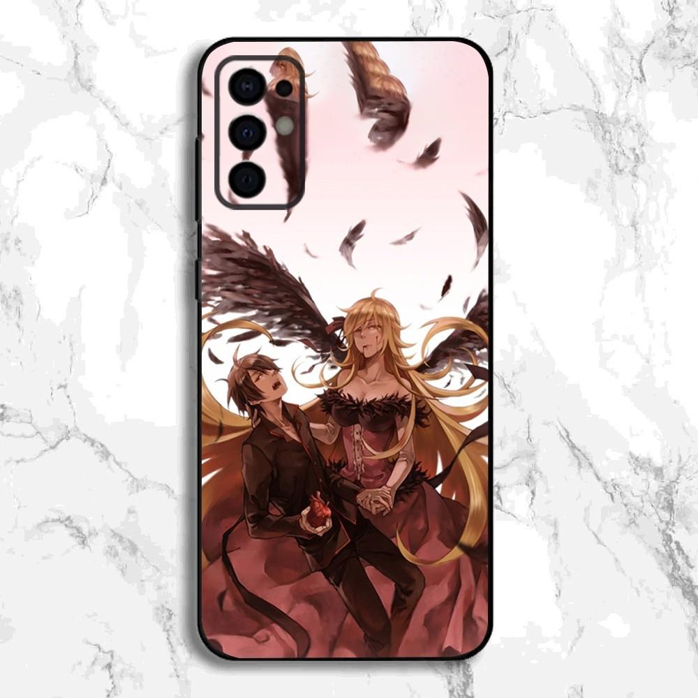 M-Monogatari S-Series Anime Phone Case For Samsung S24,S21,S22,S23,S30,Ultra,S20,Plus,Fe,Lite,Note,10,9,5G Black Soft Cover