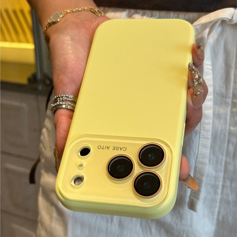 Official Liquid Silicone Phone Case For iPhone 17 Air 16 15 14 12 13 Pro Max Camera Protection Shockproof Candy Soft Matte Cover