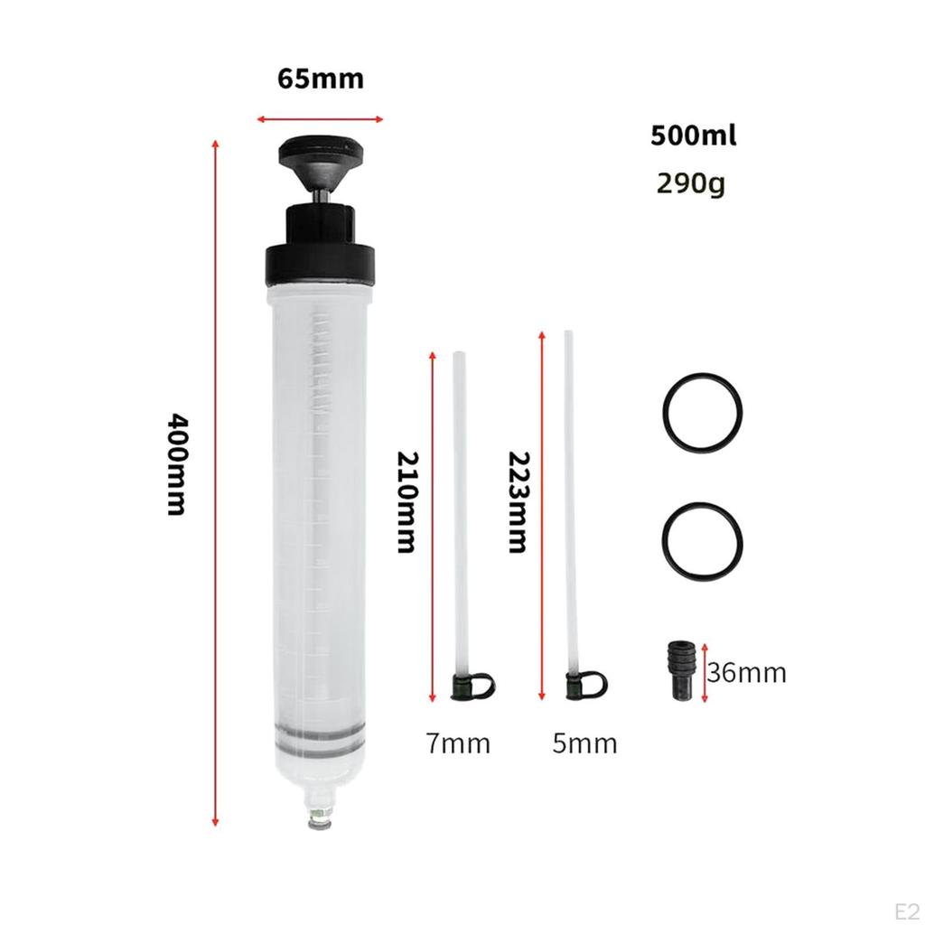 Oil Suction Syringe Manual Extractor Pump Automotive Transfer Fluid
