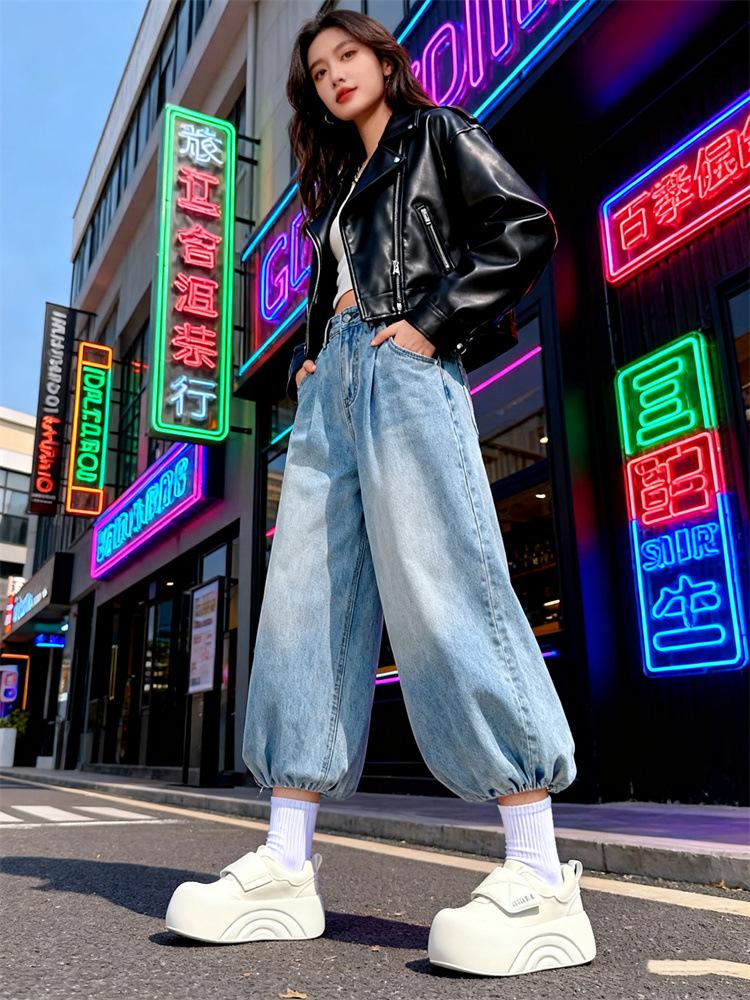 Celebrytka internetowa buty muffin na rzepy na miękkiej podeszwie białe buty 2025 jesień nowe wszechstronne buty sportowe i rekreacyjne wersja koreańska