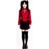 Scione Fate Stay Night Rin Tohsaka Cosplay Costume Women Red Top Skirt Halloween Outfit