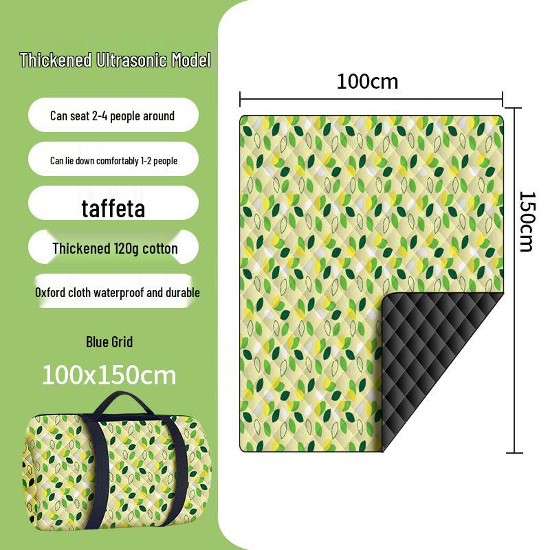 Thickened Ultrasonic Outdoor Picnic Mat with Ground Stakes 150x200CM