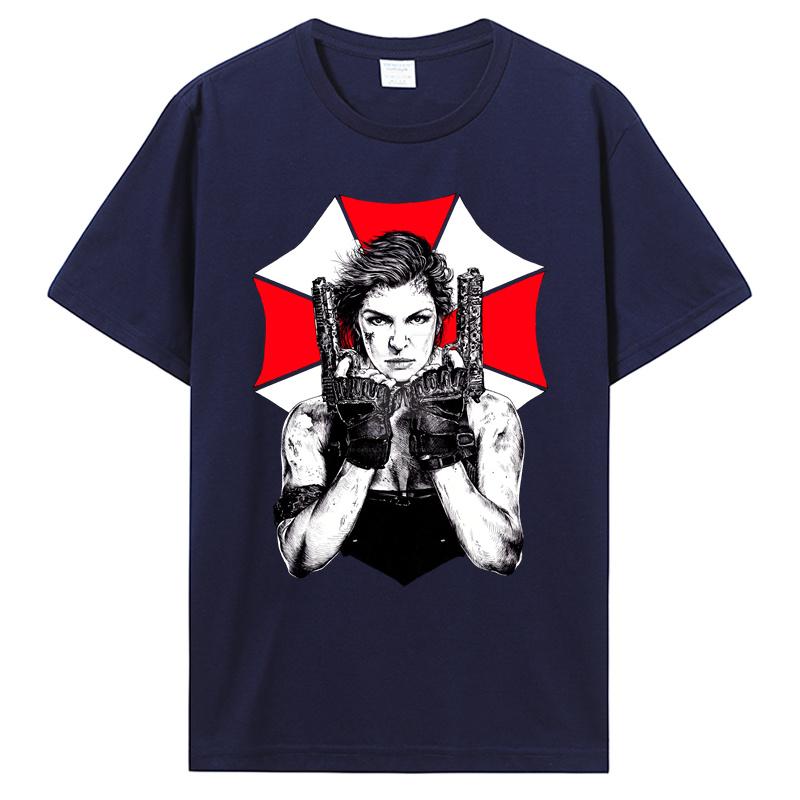 

New Summer T Shirt Alice TShirt 100 Percent Cotton Residented Evil Ofertas Tee Shirt Basic Short Sleeve Man Tshirt S