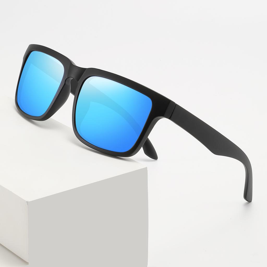 New European and American polarized sunglasses men's and women's outdoor square sports colorful anti-ultraviolet sunglasses