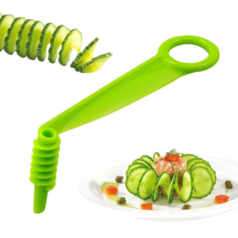 Spiral Slicer Blade Hand Slicer Cutter Cucumber Carrot Potato Vegetables Spiral Knife Kitchen Tool