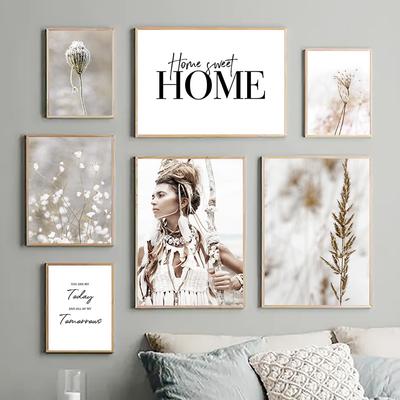 Beautiful Wild Plants Art Prints Pictures Home Love Quote Room Decoration Canvas Painting Autumn Scenery Wall Posters FJ045