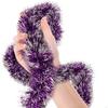 2M Christmas Tinsel Garland Iridescent Red Green Metallic Tinsel Twist Garland Glitter Hanging for Xmas Tree Decoration Party 7