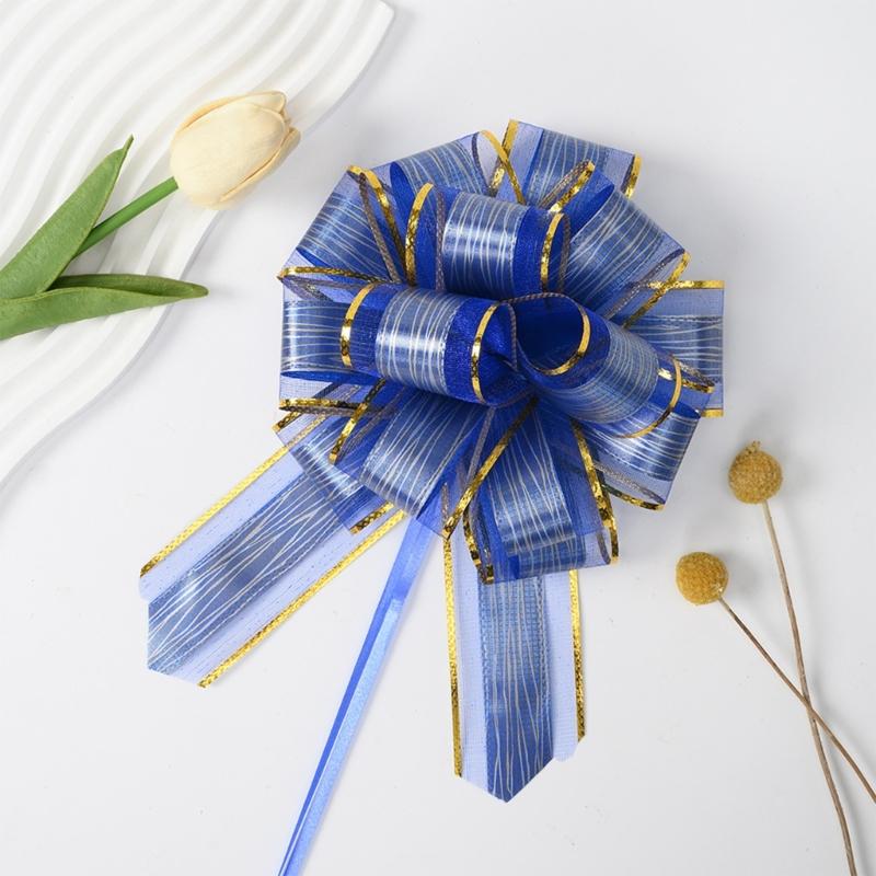 20 Pieces Pull Bows Gift Wrapping Pull Bows Ribbon Pull Bows for Christmas Wedding Baskets Valentine's Day Bows Multicolor