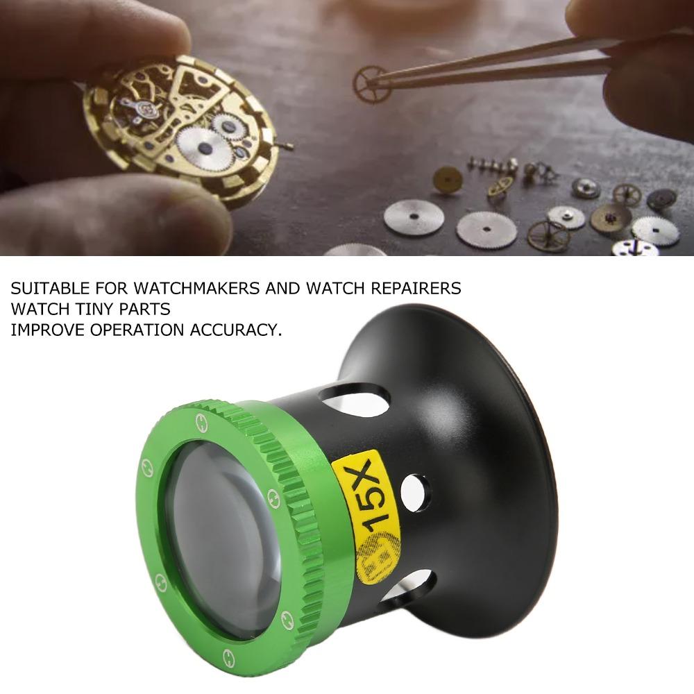 

High Hardness Watchmaker Loupe 5X/10X/15X/20X Magnification Jewelry Magnifier Rocks Analysis 15X