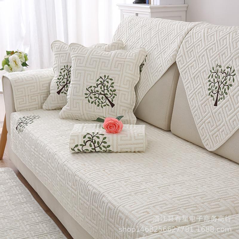 Factory Direct Sales Cotton Sofa Cushion Four Seasons Universal Fabric Sofa Towel Simple Modern Universal Cover European Sofa Cover