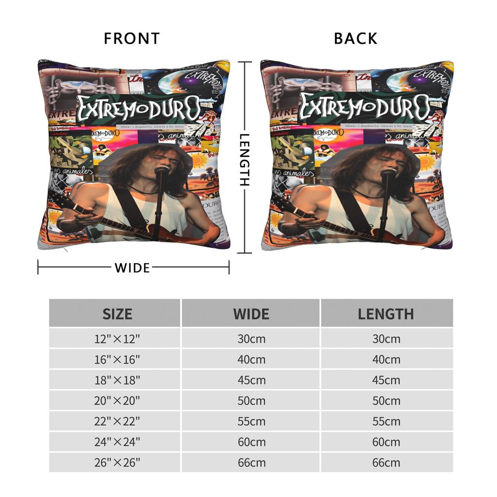 Rock Extremoduro Band Pillow Case  Comfy Pillow Cover For Living Room Sofa Fashion Pillowcases