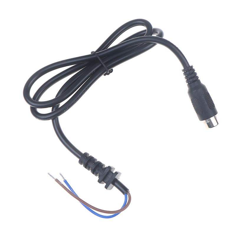 

1/2Pcs Electric Bicycle Charging Head Lithium Battery Output Line Round Male And Female Base Dc Charger Plug Socket Connector as the picture