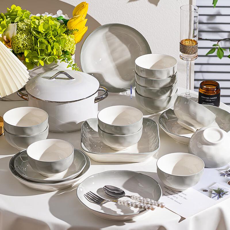 KANGMO Nordic Ceramic Dinnerware Set