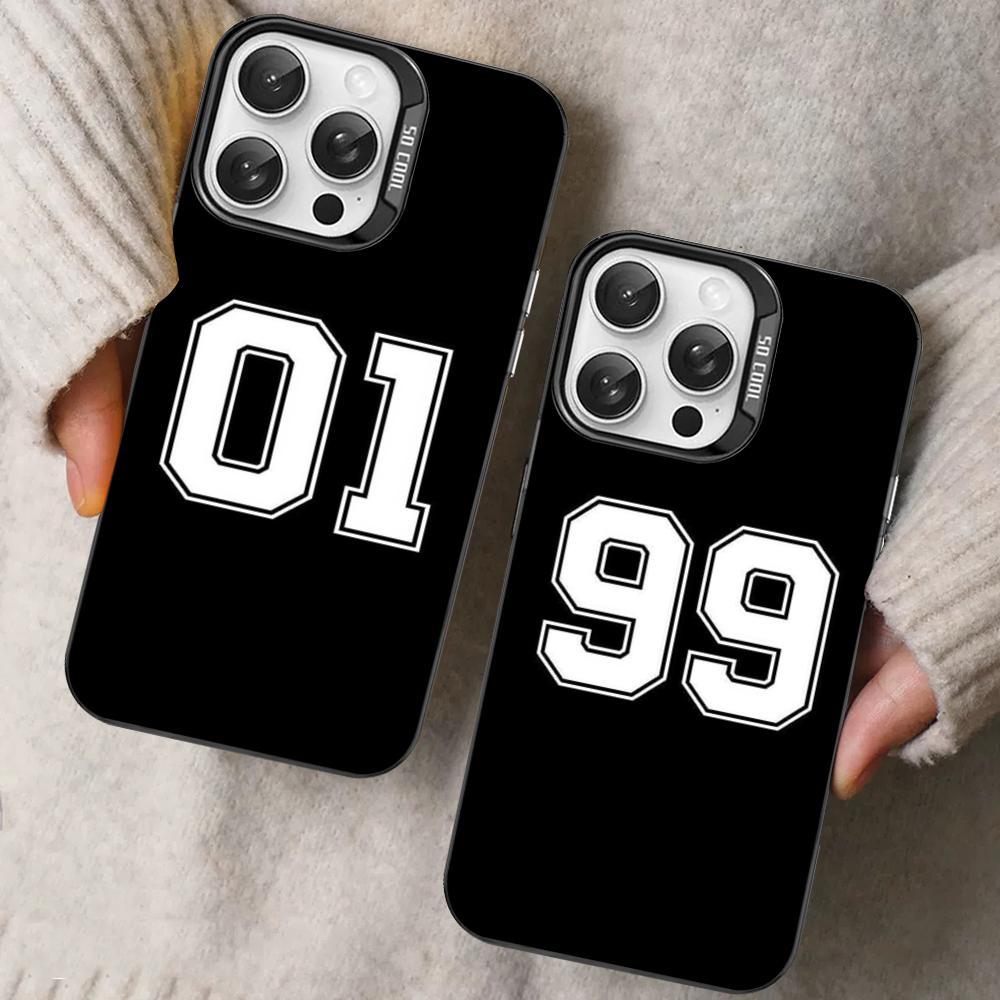 Number Football Phone Case For IPhone 16 15 14 13 12 11 Pro Max X XR XSMAX 8 7 Plus Matte Shockproof Back Cover