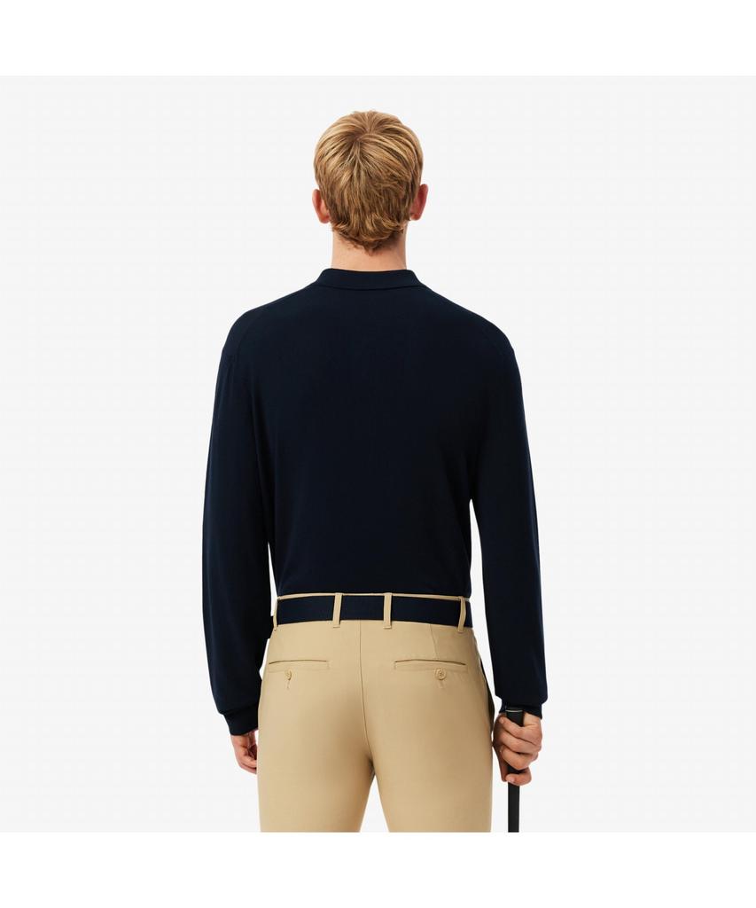 LACOSTE Men'S Basic Golf Long Sleeve Polo Sweater Ah4812-55N 166