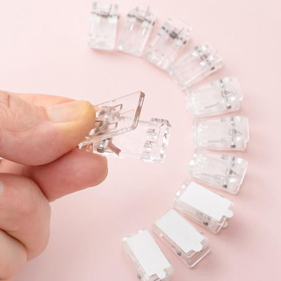 20Pcs File Clips Artwork Hanging Clips Clear Plastic Wall Sticky Spring Clips Photo Poster Paper Strong Grip Clips