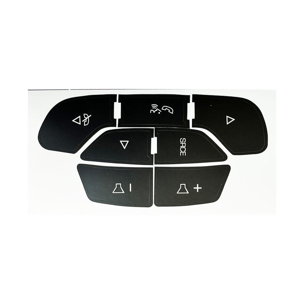 For 2007-2014 Cadillac Escalade Steering Wheel Button Repair Decal Sticker Black