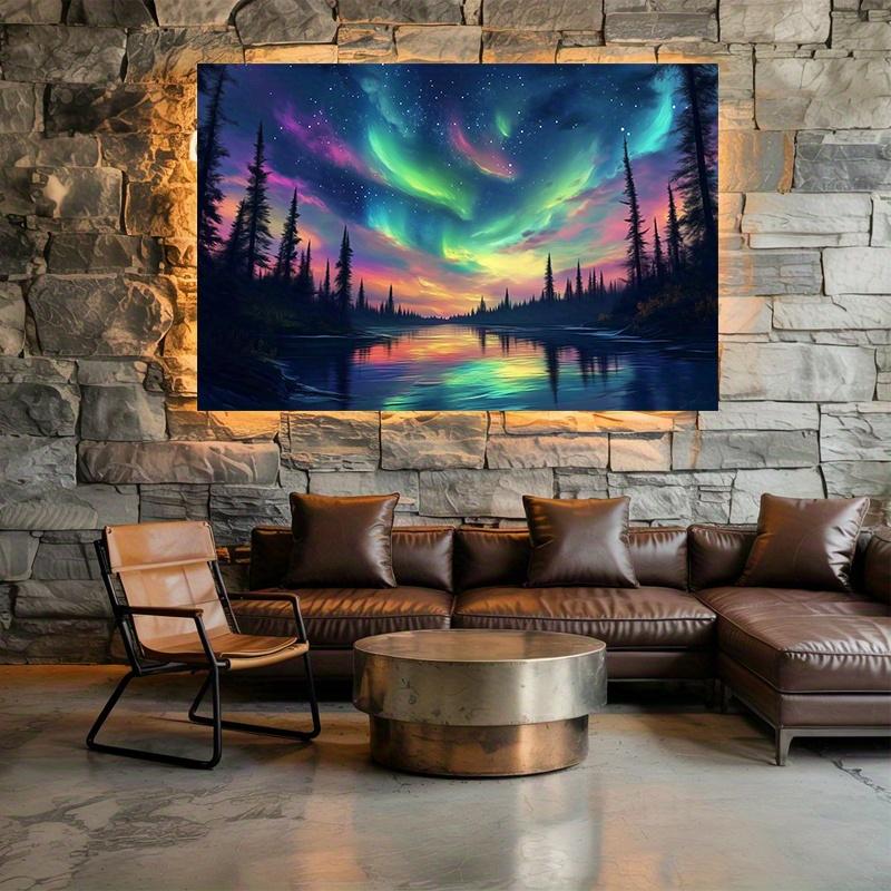 Arctic light background decorative painting polyester banner decoration room decoration party background decoration