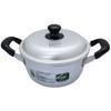 Silver Melitas Aluminum Pot, 18cm, Handled, for Direct Heat Use
