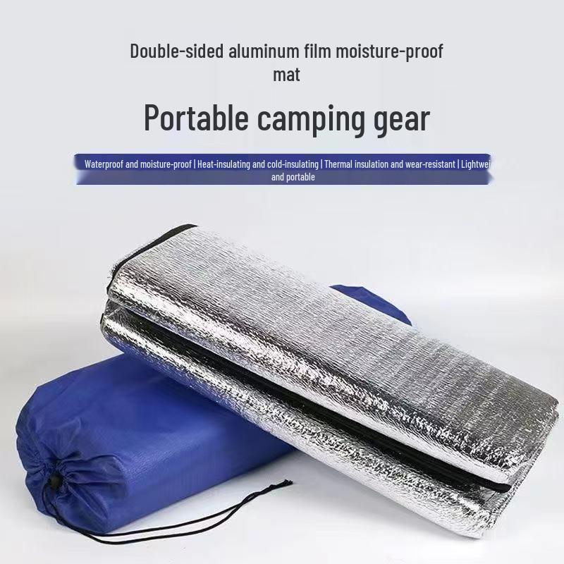 Aluminum Foil Waterproof Camping & Crawling Mat - Moisture-proof, Double-sided, Thickened, Portable