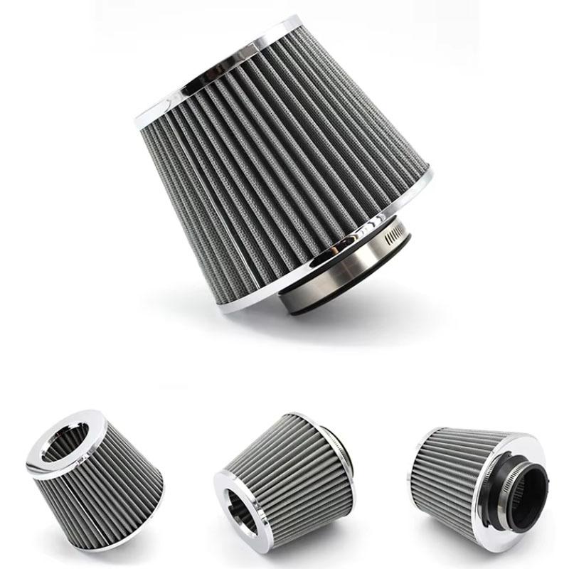 Universal Car Racing Cold Air Intake System Turbo Induction Pipe Tube Kit Cone High Flow Performance Air Filter Inlet 3" 76mm