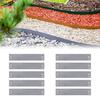 Bordure de Jardin en métal Alu/Zinc - ICH-ZAPFE.DE - 18,5 cm x 120 cm - Galvanisé - Flexible et facile à monter