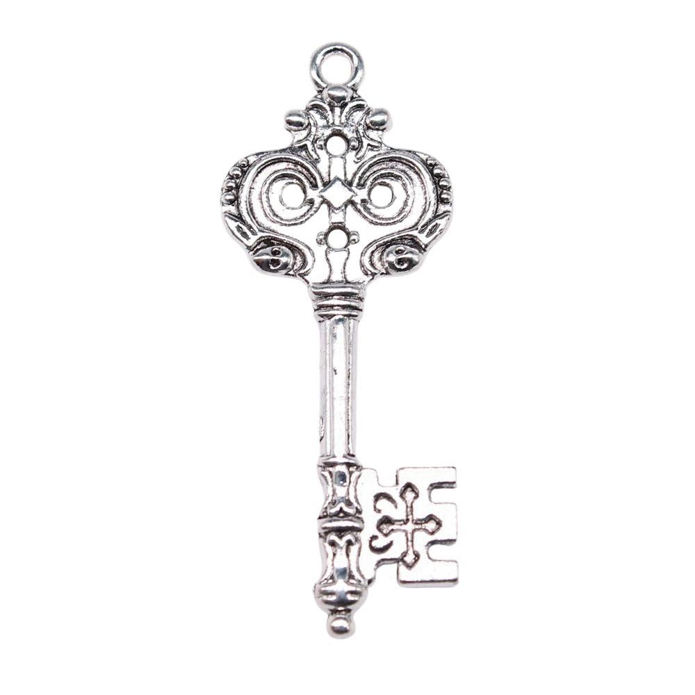 Key Charms Multi Color Alloy Key Tools Pendants For Gothic Themed Jewelry