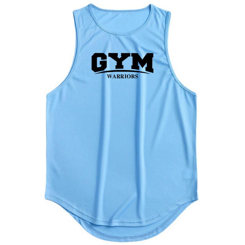 Muscleguys Men's Running Vests Summer Gym Warriors Tank Tops Fitness Clothing Quick-drying Loose Bodybuilding Basketball Sleeveless Shirts