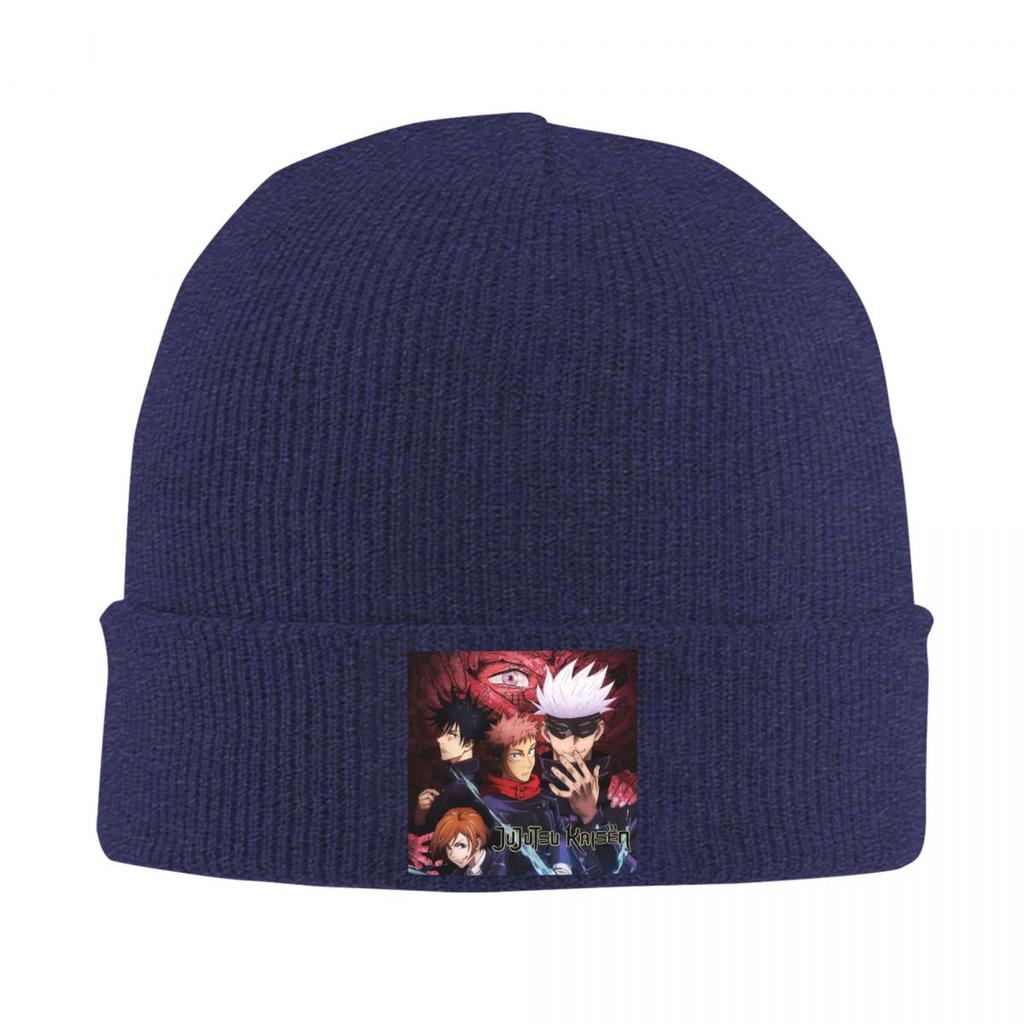 Megumi Besto Friendo Jujutsu Kaisen Sukuna Anime Warm Knitted Cap Hip Hop Bonnet Hat Autumn Winter Outdoor Beanies Hats Adult