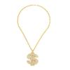 European and American hip hop exaggerated necklace big gold chain plastic simulation local tyrant gold performance festival performance props