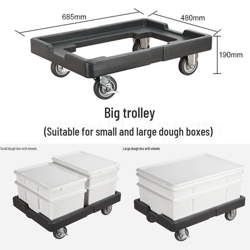 Commercial Dough Fermentation Box with Mobile Cart