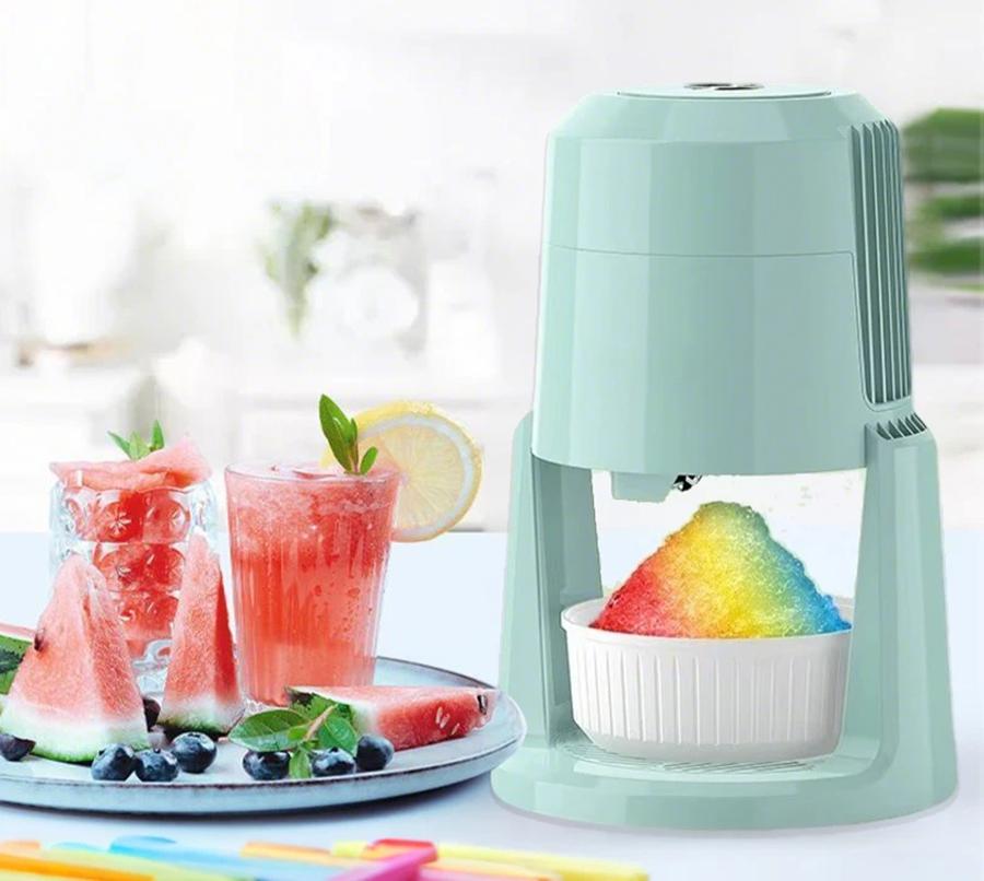 220V Automatic Ice shavers Small household electric ice Shaved Machine two speed Adjustable ice shaving machine ice Crusher