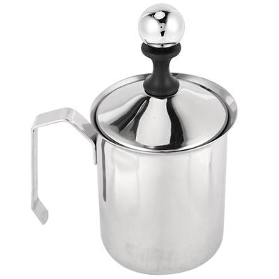 Χειροκίνητη Καφετιέρα French Press Γάλακτος από Ανοξείδωτο Ατσάλι Χειροκίνητη Αντλία Αφρογάλου Χειροκίνητη Κανάτα Γάλακτος