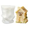 Honeycomb House Shape Silicone Mould Holiday Candle Silicone Molds For Handmade Candle Soap Chocolate Candy Cake Baking